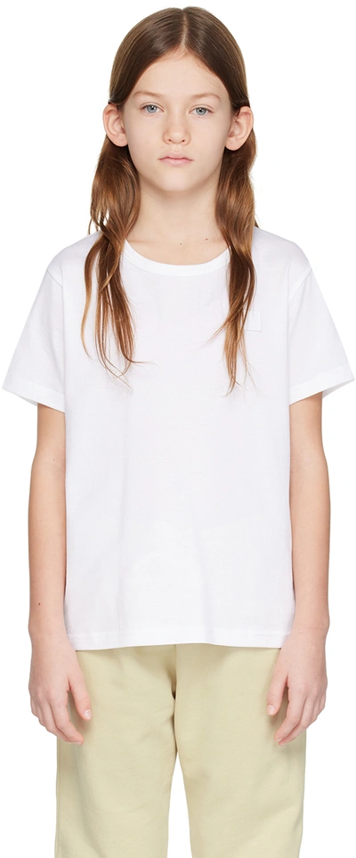 Shop Acne Studios Kids White Patch T-shirt