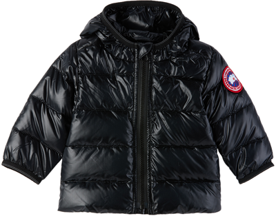 Shop Canada Goose Baby Black Crofton Down Jacket In 61 Black