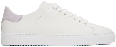 Shop Axel Arigato White & Purple Clean 90 Sneakers In White/lilac