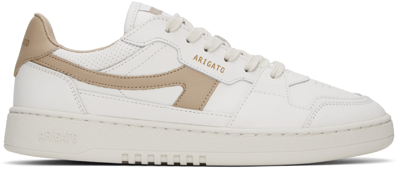 Shop Axel Arigato White & Beige Dice-a Sneakers In White /beige