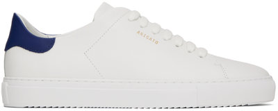 Axel Arigato Clean 90 Leather Sneakers In White / Navy