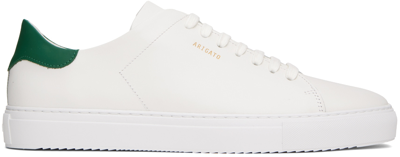 Shop Axel Arigato White & Green Clean 90 Sneakers In White / Green