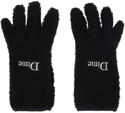 Shop Dime Black Classic Polar Fleece Gloves