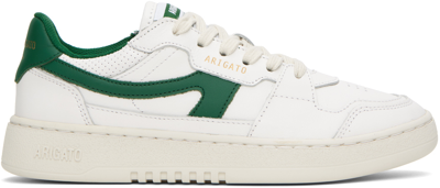 Shop Axel Arigato White & Green Dice-a Sneakers In White /green