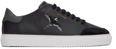 Shop Axel Arigato Black Clean 90 Triple B Bird Sneakers In Black/white