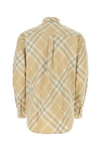 Shop Burberry Shirts In Flaxipcheck
