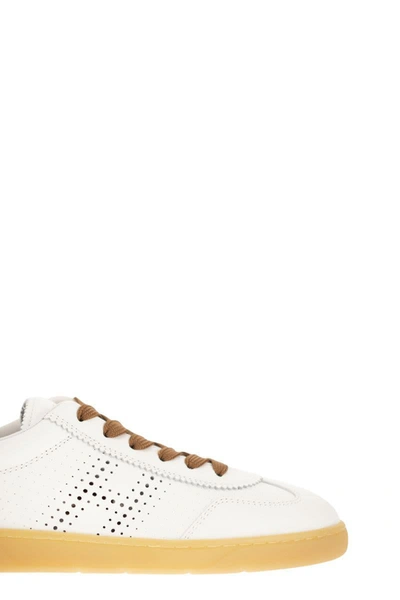 Shop Hogan Cool - Sneakers In White/cognac