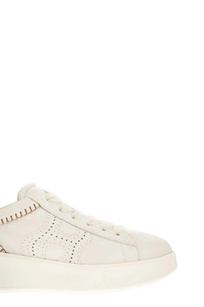 Shop Hogan Rebel - Sneakers In White/beige