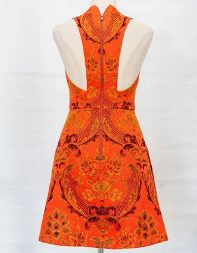 Pre-owned Alice And Olivia Alice+olivia Sleeveless Print Dress