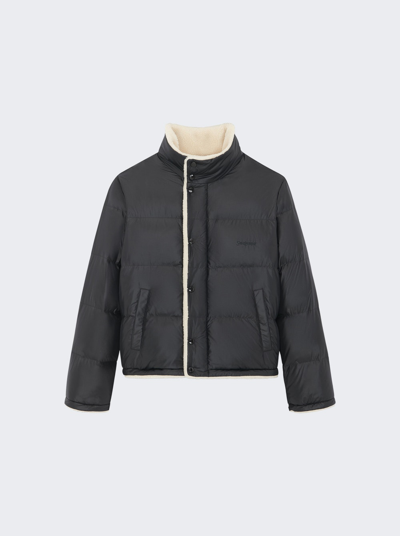 Shop Saint Laurent Down Puffer Jacket In Black