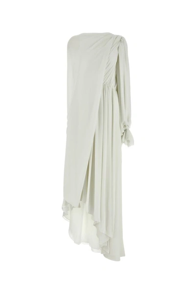 Shop Balenciaga Woman White Crepe All In Dress