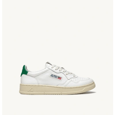 Shop Autry Sneakers Medalist White And Green