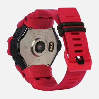 Pre-owned Casio G-shock Gbd-h1000-4a G-squad Series Red/black Gbdh1000