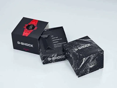 Pre-owned Casio G-shock Gbd-h1000-4a G-squad Series Red/black Gbdh1000