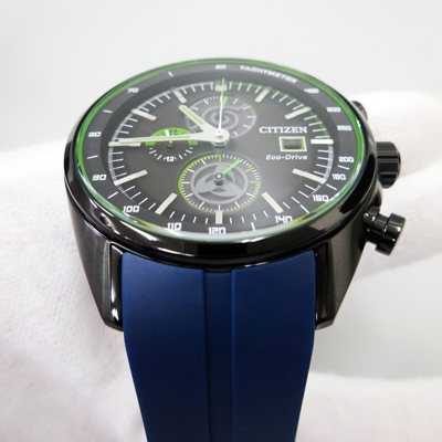 Pre-owned Citizen X Naruto Limited Collaboration Kakashi Ca0597-24e Eco-drive Men Watch