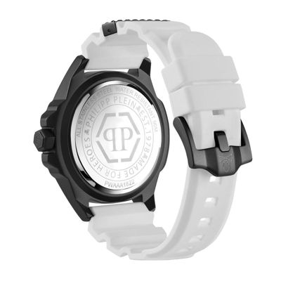 Pre-owned Philipp Plein Men's Watch Analog Quartz The $ Kull Carbon Fiber Pwaaa1822