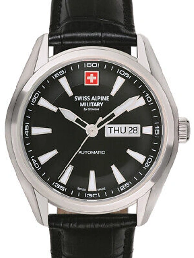 Pre-owned Swiss Military Swiss Alpine Military 7090.2537 Automatic Mens Watch 43mm 10atm