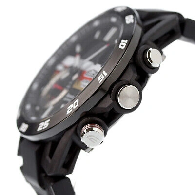 Pre-owned Casio Edifice Mugen Edition Watch Ecb-40mu-1ajr Bluetooth Sapphire Glass Black
