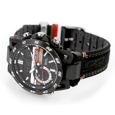 Pre-owned Casio Edifice Mugen Edition Watch Ecb-40mu-1ajr Bluetooth Sapphire Glass Black