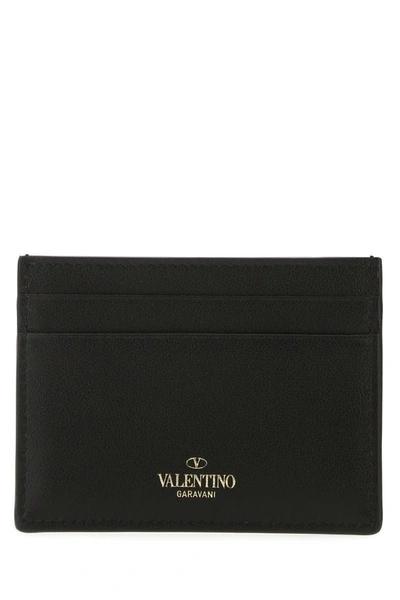 Shop Valentino Garavani Woman Portafoglio In Black