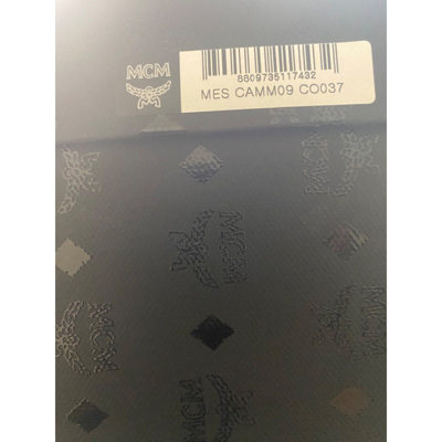 Pre-owned Mcm Women's Visetos Monogram Combat Boots Cammo Size 37 Eu