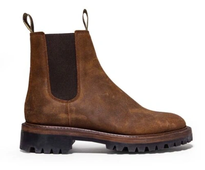 Pre-owned Taylor Stitch The Ranch Boot In Redwood Waxed Suede Size 9 Brand