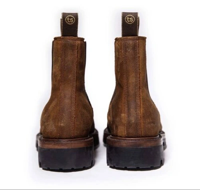 Pre-owned Taylor Stitch The Ranch Boot In Redwood Waxed Suede Size 9 Brand