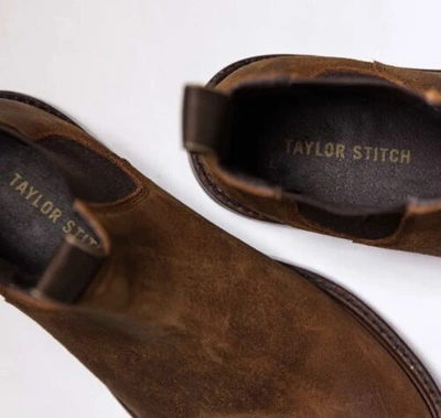 Pre-owned Taylor Stitch The Ranch Boot In Redwood Waxed Suede Size 9 Brand