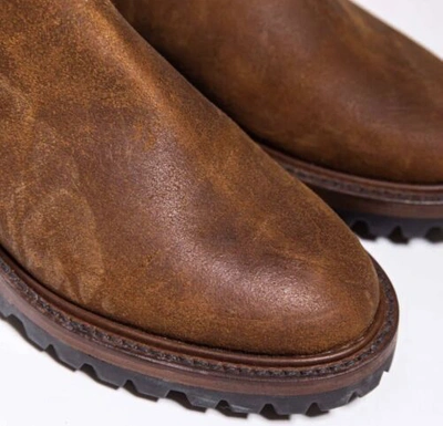 Pre-owned Taylor Stitch The Ranch Boot In Redwood Waxed Suede Size 9 Brand