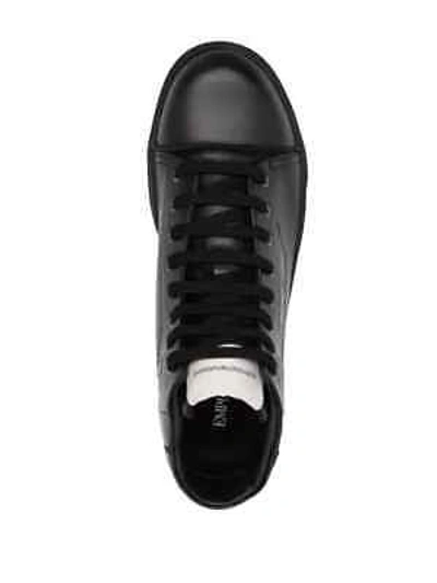 Pre-owned Emporio Armani Shoes Sneaker  Man Sz. Us 10 X4z101xn163 K001 Black