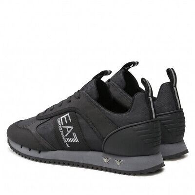 Pre-owned Ea7 Shoes Sneaker Emporio Armani  Man Sz. Us 6,5 X8x027xk219 Q226 Black