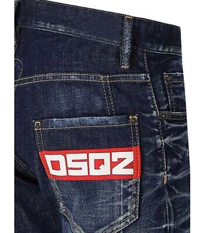 Pre-owned Dsquared2 Tidy Biker Blue Jeans Man