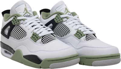 Pre-owned Jordan 4 Retro Mid Seafoam W - Aq9129-103 In White