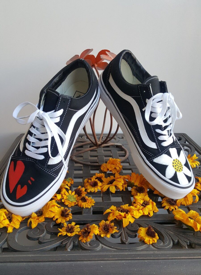 Pre-owned Vans Authentic Gdragon  Old Skool Black Limited Hand Painted Shoes Womens Bigbang
