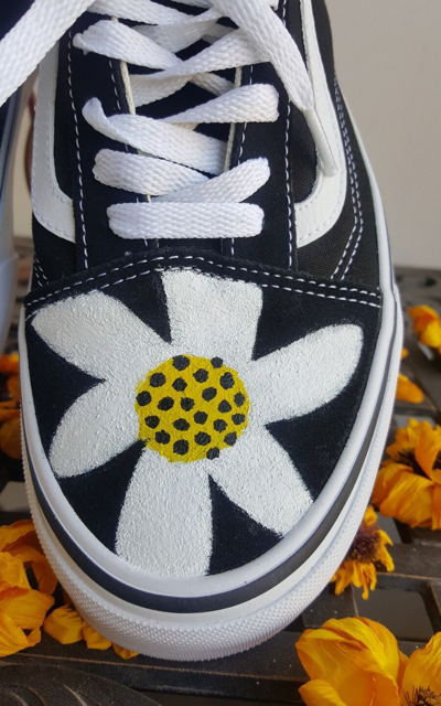 Pre-owned Vans Authentic Gdragon  Old Skool Black Limited Hand Painted Shoes Womens Bigbang