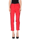 Roberto Cavalli Casual Pants In Red