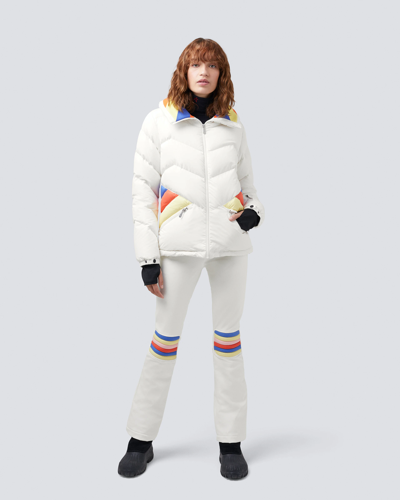 Pre-owned Perfect Moment 'apres Duvet' Ski Jacket White Size L - Msrp $640 -50% Off