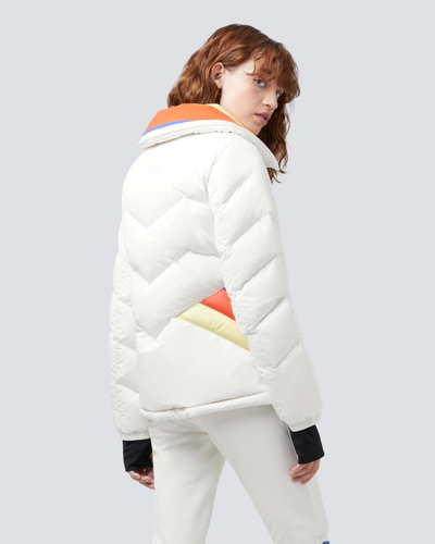 Pre-owned Perfect Moment 'apres Duvet' Ski Jacket White Size L - Msrp $640 -50% Off