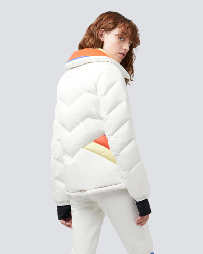 Pre-owned Perfect Moment 'apres Duvet' Ski Jacket White Size L - Msrp $640 $400 Off