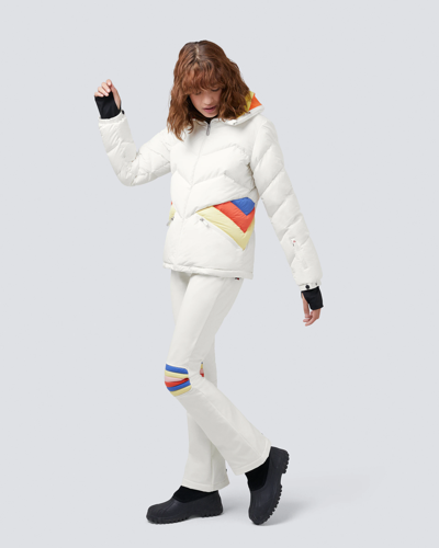 Pre-owned Perfect Moment 'apres Duvet' Ski Jacket White Size L - Msrp $640 $400 Off
