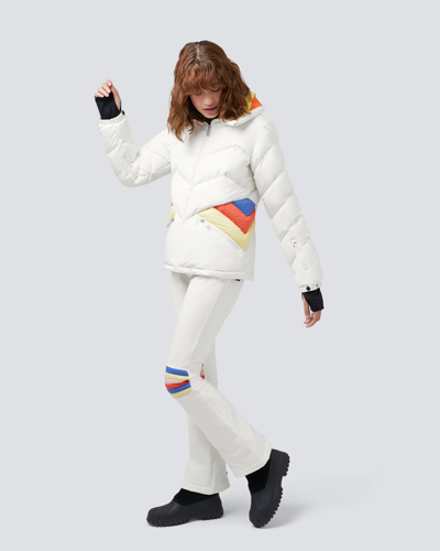 Pre-owned Perfect Moment 'apres Duvet' Ski Jacket White Size L - Msrp $640 -50% Off