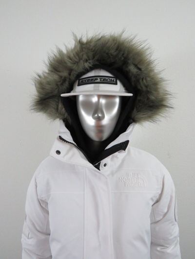 Pre-owned The North Face Womens  Expedition Mcmurdo 700-down Warm Parka Jacket White