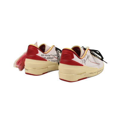 Pre-owned Off-white C/o Virgil Abloh Red Sail Jordan 2 Low Sneakers Size 13 $700
