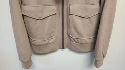 Pre-owned Hugo Boss $1,295 -  Tailored Luxury Italian Jersey Jacket In Virgin Wool - 38r In Beige