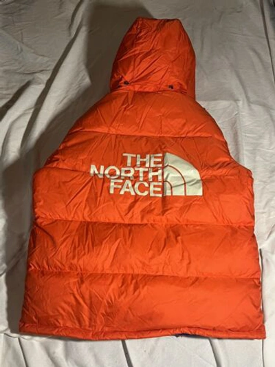 Pre-owned The North Face Sierra Color Block Parka Men's L Flare Red Rare Sold Out