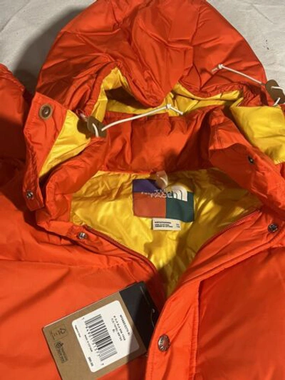 Pre-owned The North Face Sierra Color Block Parka Men's L Flare Red Rare Sold Out