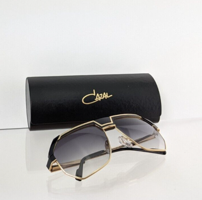 Pre-owned Cazal Brand Authentic  Sunglasses Mod. 790 Col. 001 Black Gold 61mm 790/3 In Gray