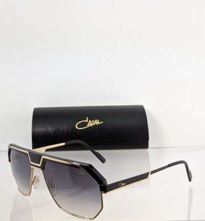 Pre-owned Cazal Brand Authentic  Sunglasses Mod. 790 Col. 001 Black Gold 61mm 790/3 In Gray