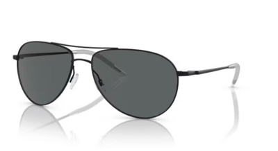 Pre-owned Oliver Peoples Ov1002s Benedict 5062p2 Matte Black/midnight Express Sunglasses In Midnight Express Polar