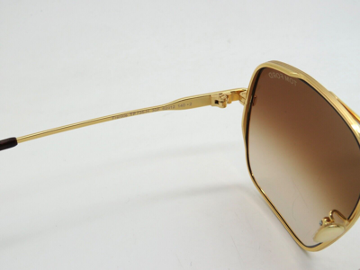 Pre-owned Tom Ford Ft 0735-h/s 30f Frankie Gold/brown Gradient Authentic 62mm Sunglasses